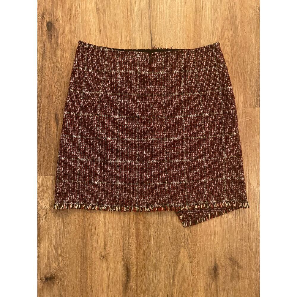 Lucca Red / Black Plaid Skirt Size Medium - Picture 3 of 3